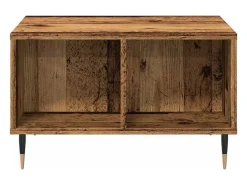 Discount Mesa de centro | Mesa de apoio 60x50x36.5 cm derivados de madeira madeira velha Castanho