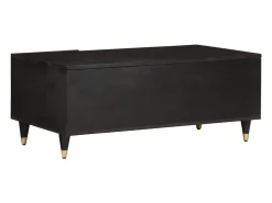 Sale Mesa de centro | Mesa de apoio | Mesa de café 100x54x40 cm madeira de mangueira maciça Preto