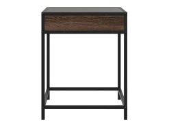 Mesa de centro | Mesa de apoio luzes LED Infinity 40x40x51 cm carvalho^ Mesa De Centro