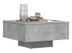 Mesa De Centro* Mesa de centro | Mesa de apoio 60x60x31.5 cm derivados de madeira cinza cimento Cinzento