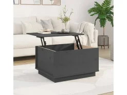 Mesa De Centro| Mesa de centro | Mesa de apoio 60x50x35 cm pinho maciço cinza Cinzento