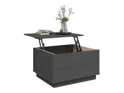Mesa De Centro| Mesa de centro | Mesa de apoio 60x50x35 cm pinho maciço cinza Cinzento