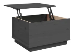 Mesa De Centro| Mesa de centro | Mesa de apoio 60x50x35 cm pinho maciço cinza Cinzento