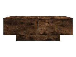Outlet Mesa de centro | Mesa de apoio 90x60x31 cm derivados de madeira carvalho fumado Castanho