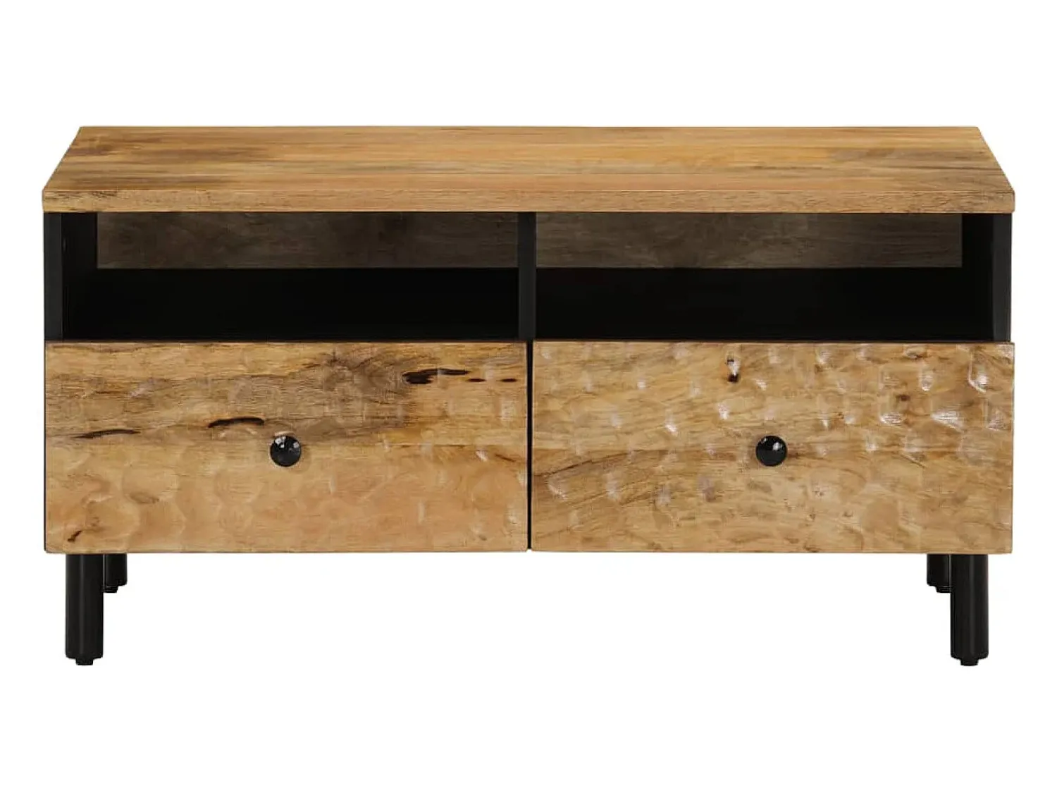 Mesa de centro | Mesa de apoio | Mesa de café 80x54x40 cm madeira de mangueira maciça^ Mesa De Centro