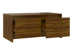 Outlet Mesa de centro | Mesa de apoio derivados de madeira carvalho Castanho