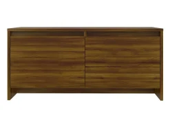Outlet Mesa de centro | Mesa de apoio derivados de madeira carvalho Castanho