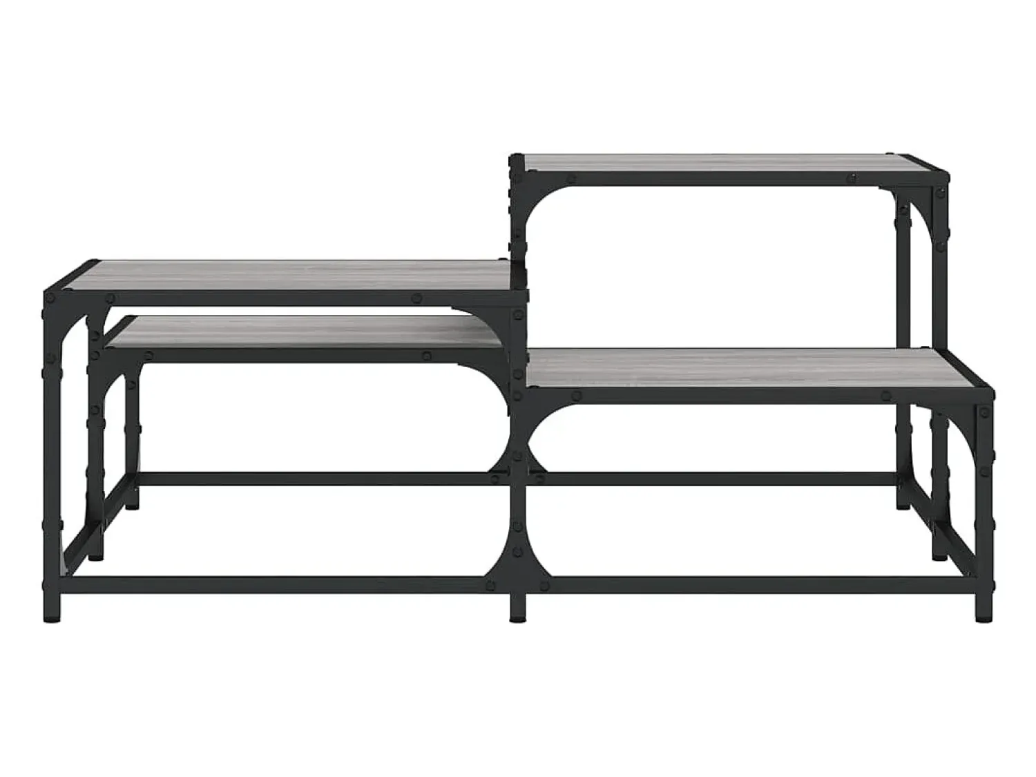 Online Mesa de centro | Mesa de apoio 87.5x87.5x40 cm derivados de madeira cinza sonoma Cinzento