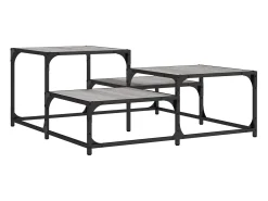Online Mesa de centro | Mesa de apoio 87.5x87.5x40 cm derivados de madeira cinza sonoma Cinzento