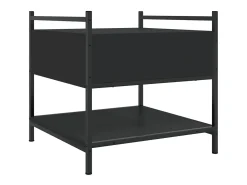 Mesa De Centro| Mesa de centro | Mesa de apoio 50x50x50 derivados de madeira Preto