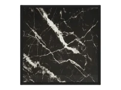 Mesa De Centro* Mesa de centro | Mesa de apoio 60x60x35 cm vidro mármore Preto