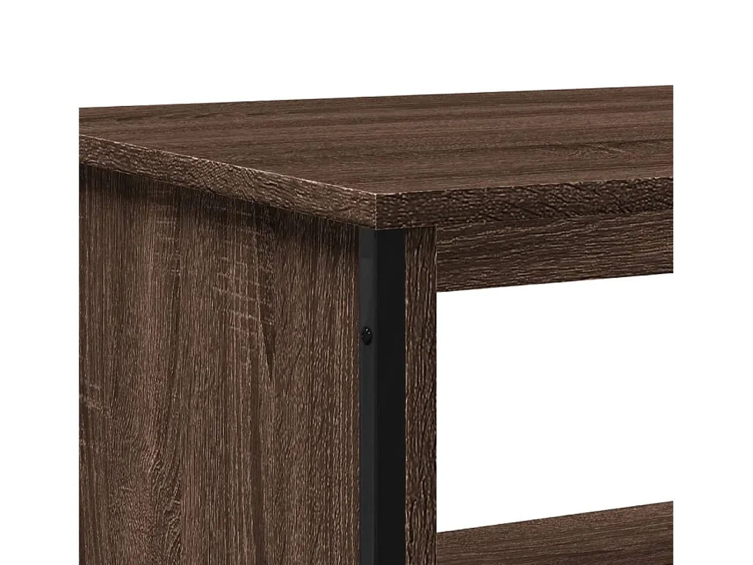 Mesa De Centro| Mesa de centro | Mesa de apoio 100x51x40 cm derivados madeira carvalho Castanho
