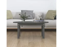 Online Mesa de centro | Mesa de apoio 80x40x35 cm madeira de pinho maciça Cinzento