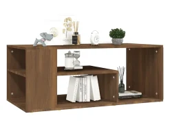 Online Mesa de centro | Mesa de apoio 100x50x40 cm derivados de madeira carvalho Castanho