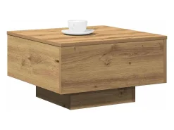 Clearance Mesa de centro | Mesa de apoio | Mesa de café carvalho artisiano 55x55x31 cm Castanho