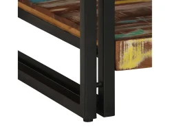 Best Mesa de centro | Mesa de apoio 90x50x38 cm madeira maciça recuperada Multicor