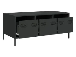 Mesa de centro | Mesa de apoio 101.5x50x43.5 cm aço laminado a frio^ Mesa De Centro