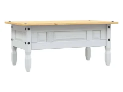 Discount Mesa de centro | Mesa de apoio Corona pinho mexicano 100x55x44 cm Branco