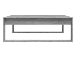 Outlet Mesa de centro | Mesa de apoio 100x100x35 cm derivados de madeira cinza sonoma Cinzento