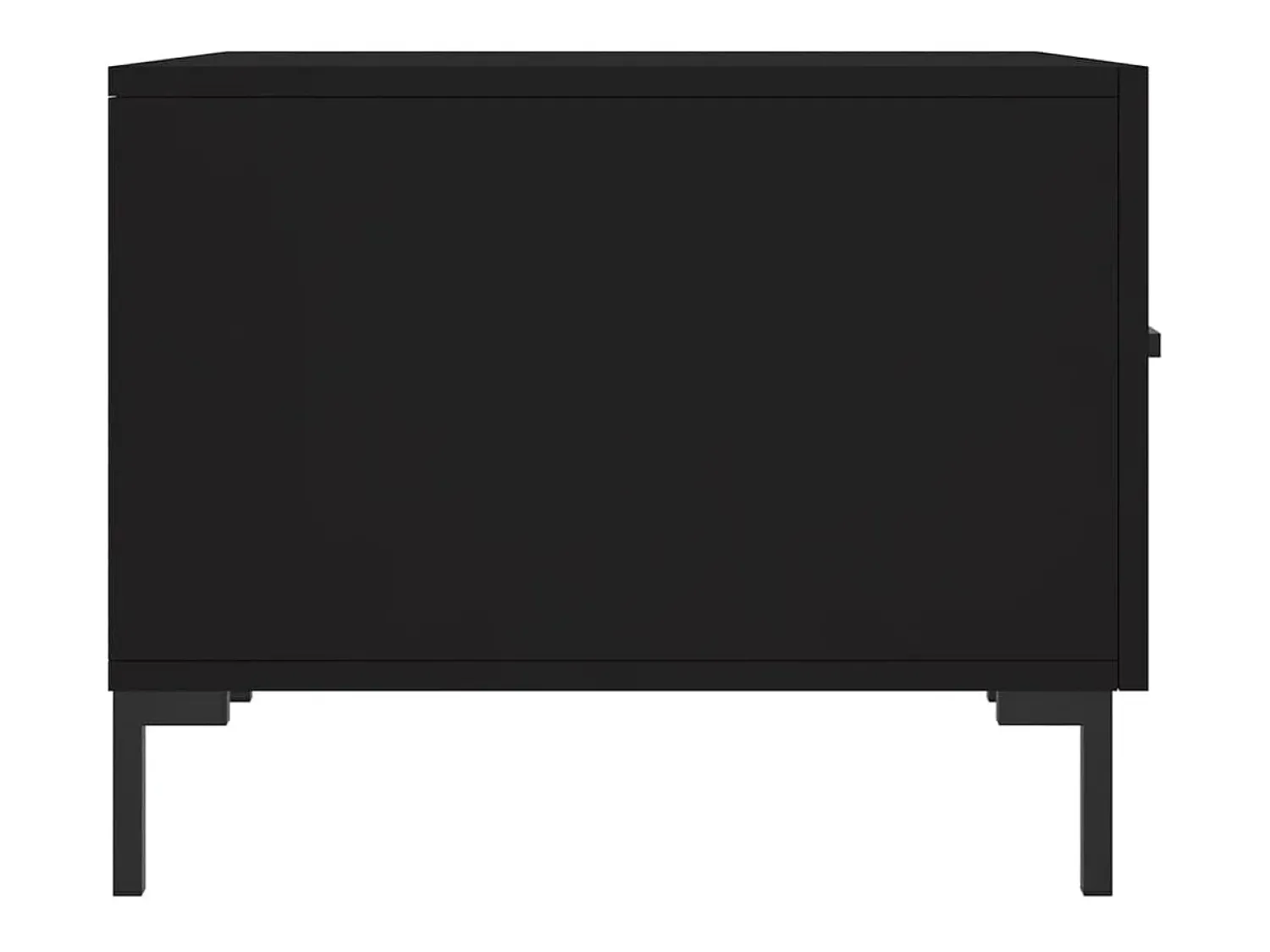 Mesa De Centro| Mesa de centro | Mesa de apoio 50x50x40 cm derivados de madeira Preto