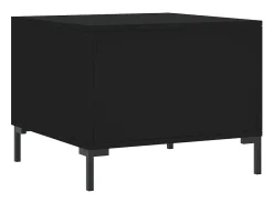 Mesa De Centro| Mesa de centro | Mesa de apoio 50x50x40 cm derivados de madeira Preto