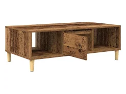Mesa De Centro| Mesa de centro | Mesa de apoio Madeira antiga 103.5x60x35 cm Castanho