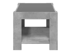 Mesa de centro | Mesa de apoio c/ LEDs 73x53x45 cm derivados de madeira^ Mesa De Centro