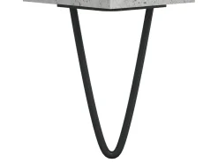 New Mesa de centro | Mesa de apoio | Mesa de café 60x44.5x45 cm derivados madeira cimento Cinzento