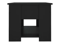 Mesa De Centro* Mesa de centro | Mesa de apoio 79x49x41 cm madeira processada Preto