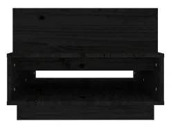 Best Mesa de centro | Mesa de apoio 80x55x40.5 cm madeira de pinho maciça Preto