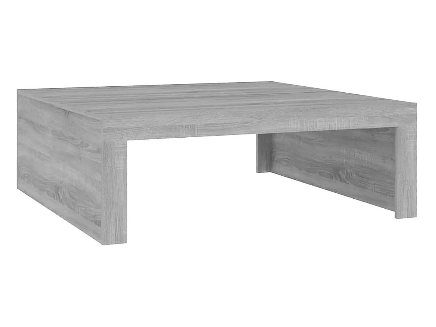 Mesa de centro | Mesa de apoio 100x100x35 cm derivados de madeira cinza sonoma^ Mesa De Centro