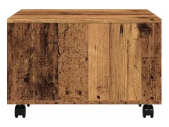 Mesa De Centro| Mesa de centro | Mesa de apoio 60x60x38 cm derivados de madeira madeira velha Castanho