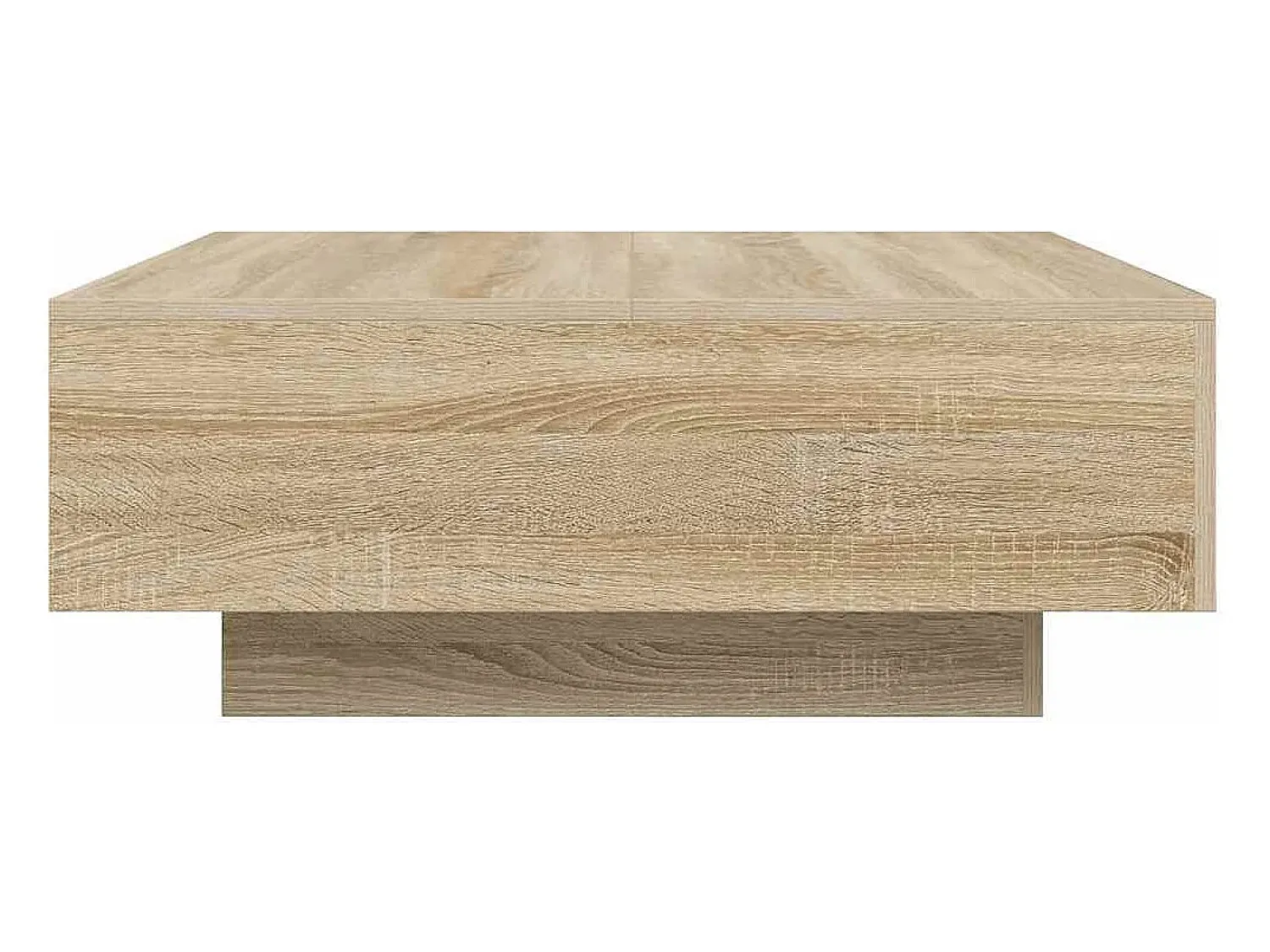 Mesa De Centro* Mesa de centro | Mesa de apoio 80x80x31 cm contraplacado carvalho sonoma Castanho