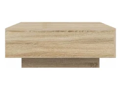 Mesa De Centro* Mesa de centro | Mesa de apoio 80x80x31 cm contraplacado carvalho sonoma Castanho