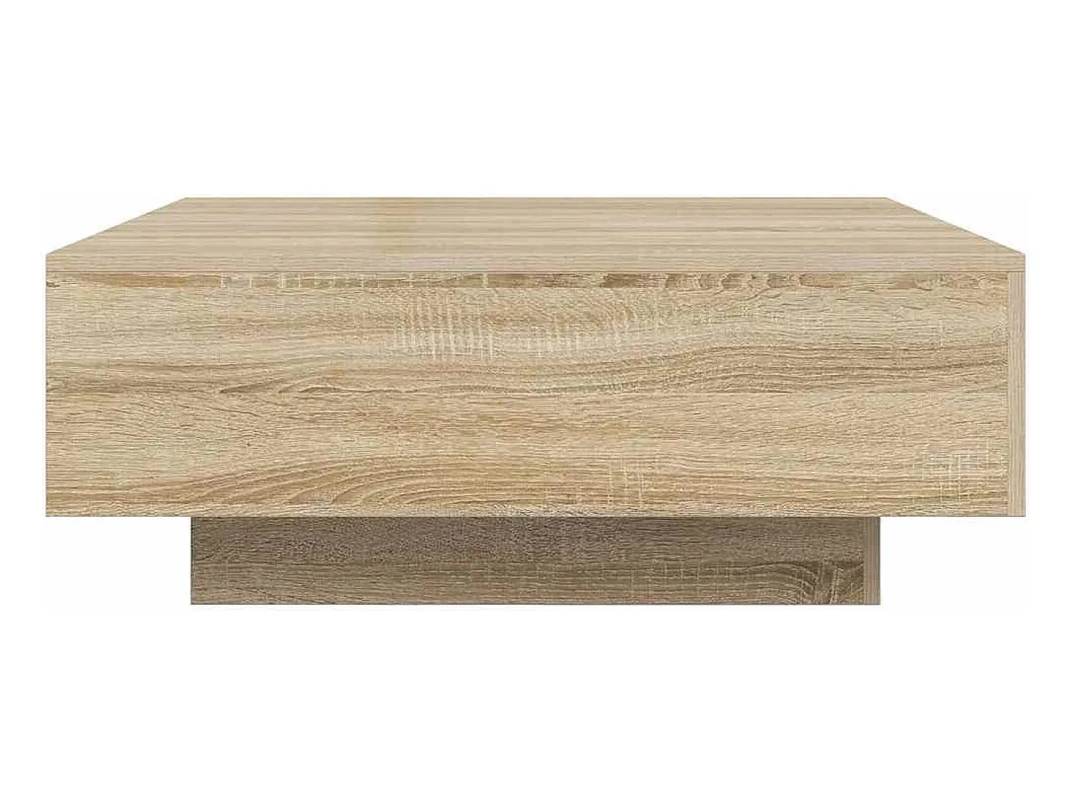 Mesa De Centro* Mesa de centro | Mesa de apoio 80x80x31 cm contraplacado carvalho sonoma Castanho