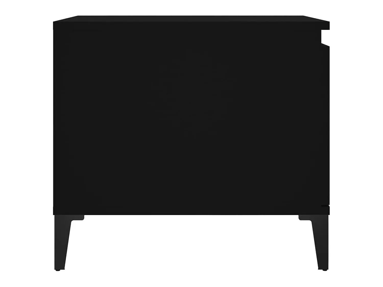 Mesa De Centro| Mesa de centro | Mesa de apoio 100x50x45 cm derivados de madeira Preto