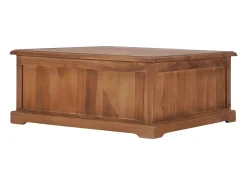 Mesa De Centro| Mesa de centro | Mesa de apoio | Mesa de café 68x68x30 cm madeira de teca maciça Castanho