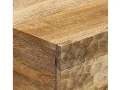 Mesa de centro | Mesa de apoio | Mesa de café 80x50x40 cm madeira de mangueira maciça Castanho