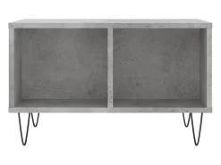 Mesa De Centro* Mesa de centro | Mesa de apoio 60x50x36.5 cm derivados de madeira cinza cimento Cinzento