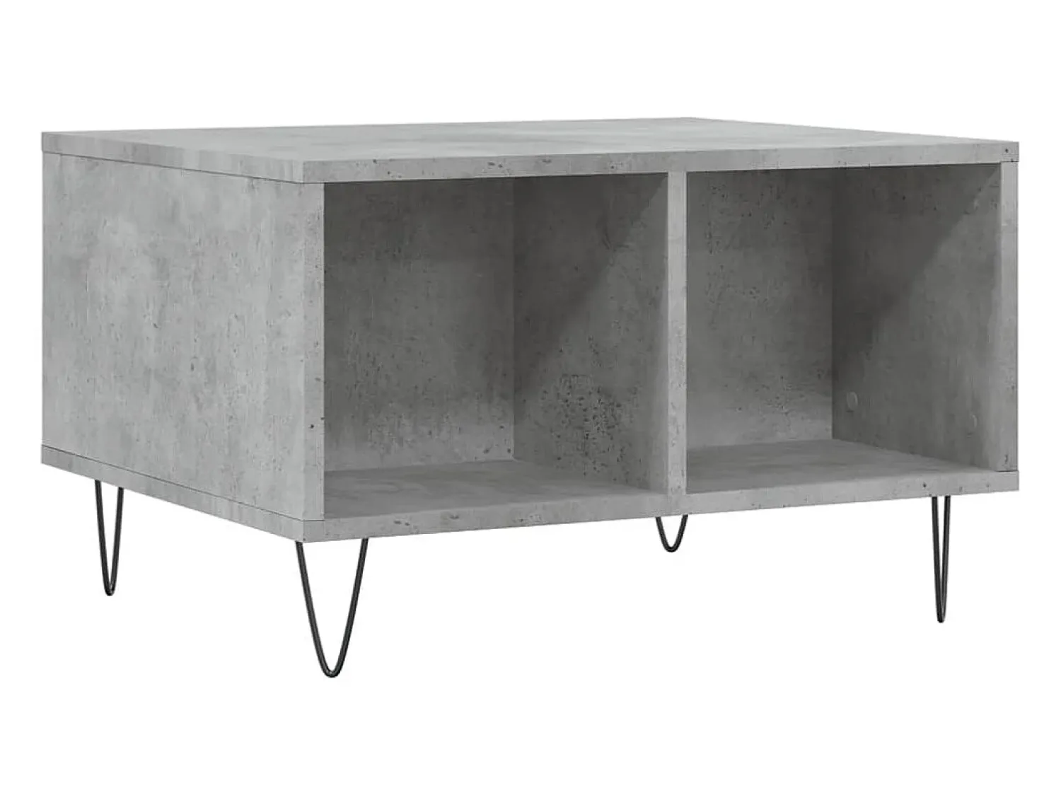 Mesa De Centro* Mesa de centro | Mesa de apoio 60x50x36.5 cm derivados de madeira cinza cimento Cinzento