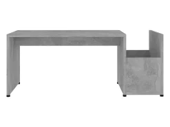 Mesa De Centro* Mesa de centro | Mesa de apoio 90x45x35 cm derivados madeira cimento Cinzento