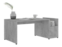 Mesa De Centro* Mesa de centro | Mesa de apoio 90x45x35 cm derivados madeira cimento Cinzento