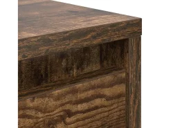 Mesa De Centro* Mesa de centro | Mesa de apoio com gavetas 70.5x70x40 cm carvalho fumado Castanho