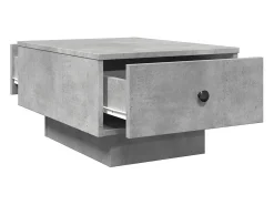 Mesa De Centro* Mesa de centro | Mesa de apoio 60x45x31 cm derivados de madeira cinza cimento Cinzento