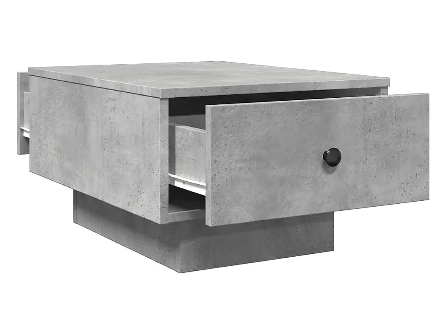 Mesa De Centro* Mesa de centro | Mesa de apoio 60x45x31 cm derivados de madeira cinza cimento Cinzento