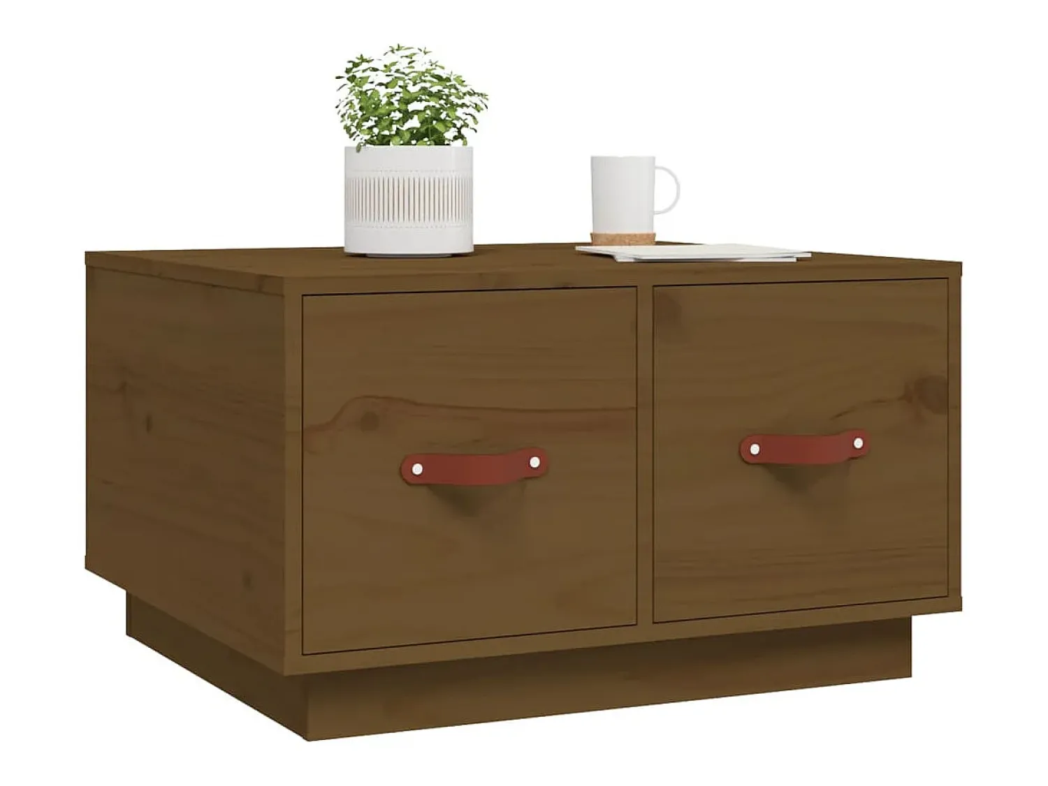 Mesa de centro | Mesa de apoio 60x53x35 cm pinho maciço mel^ Mesa De Centro