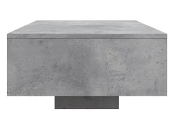 Mesa de centro | Mesa de apoio | Mesa de café com luzes LED 85x55x31 cm cimento^ Mesa De Centro