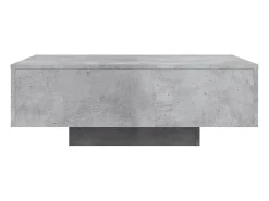 Mesa de centro | Mesa de apoio | Mesa de café com luzes LED 85x55x31 cm cimento^ Mesa De Centro