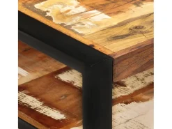 Mesa De Centro* Mesa de centro | Mesa de apoio | Mesa de café 120x60x40 cm madeira recuperada maciça Castanho