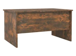 Mesa De Centro* Mesa de centro | Mesa de apoio 80x50x42.5 cm madeira processada carvalho fumado Castanho